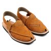 Hand Crafted Camel Suede Quetta Norozi Chappal With Single Sole – 092367