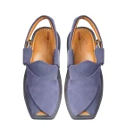 Suede Traditional Blue Chappal - 09289