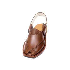 Handmade Mustard Norozi Chappal with China Cut Shape - 092301