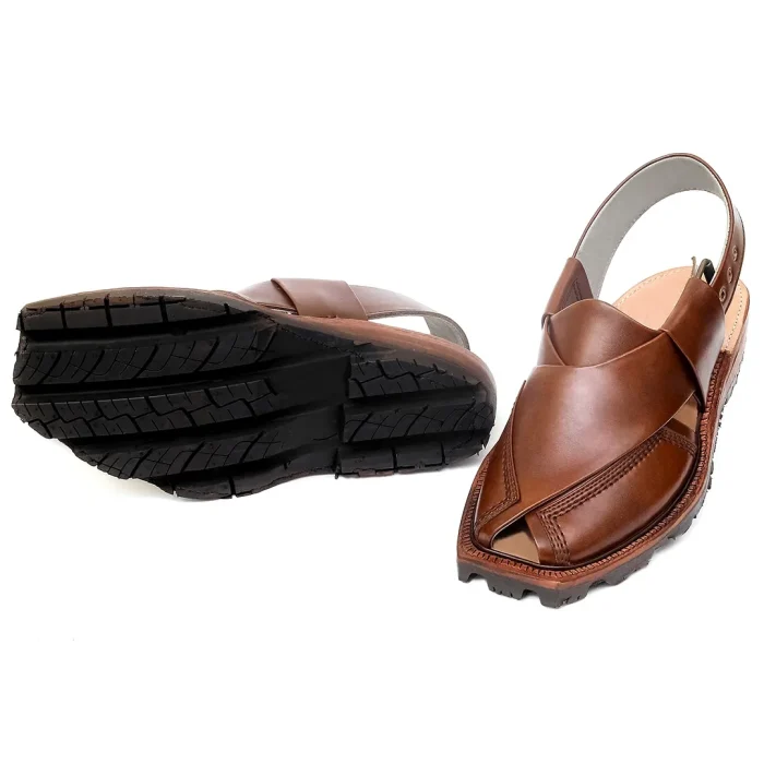 Mustard Norozi Chappal with China Cut Shape - 09210
