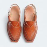 Printed Leather Mustard Norozi Chappal – 09208