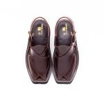Brown Peshawari Chappal with Vibram Sole - 09285