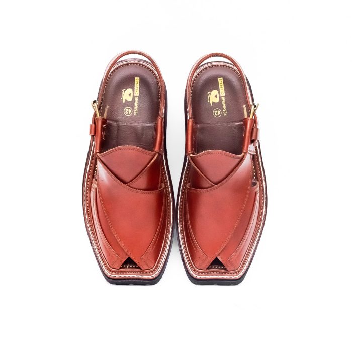 Mustard Peshawari Chappal with Vibram Sole - 09284