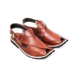 Mustard Peshawari Chappal with Double Tire Sole – 092143