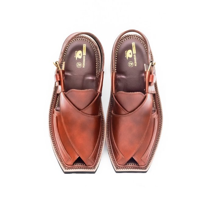 Mustard Peshawari Chappal with Double Tire Sole – 092143