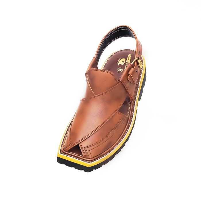 Double Shade Peshawari Chappal with Vibram Sole - 09277
