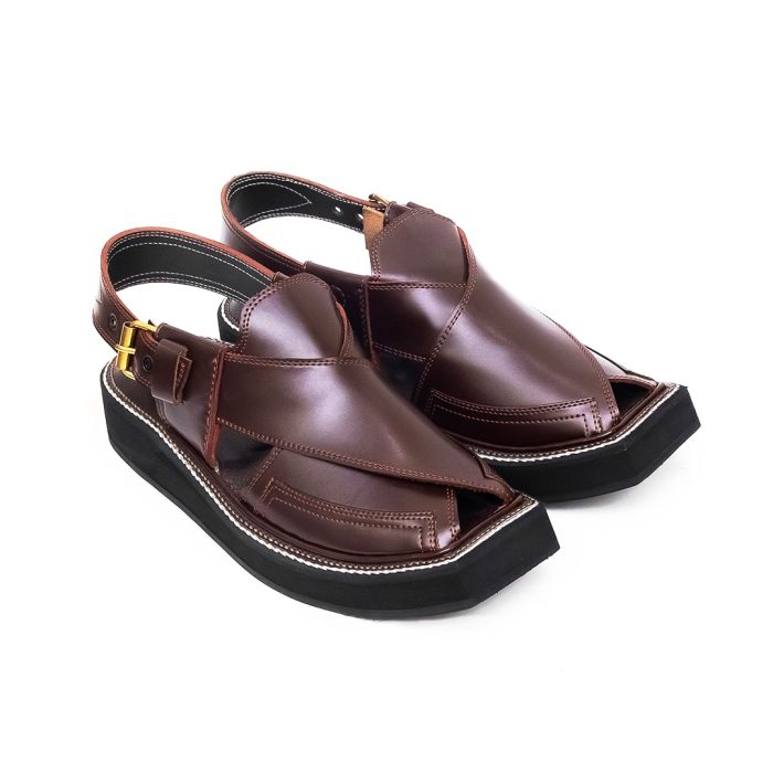 Iconic Brown Kaptaan Chappal - 092273