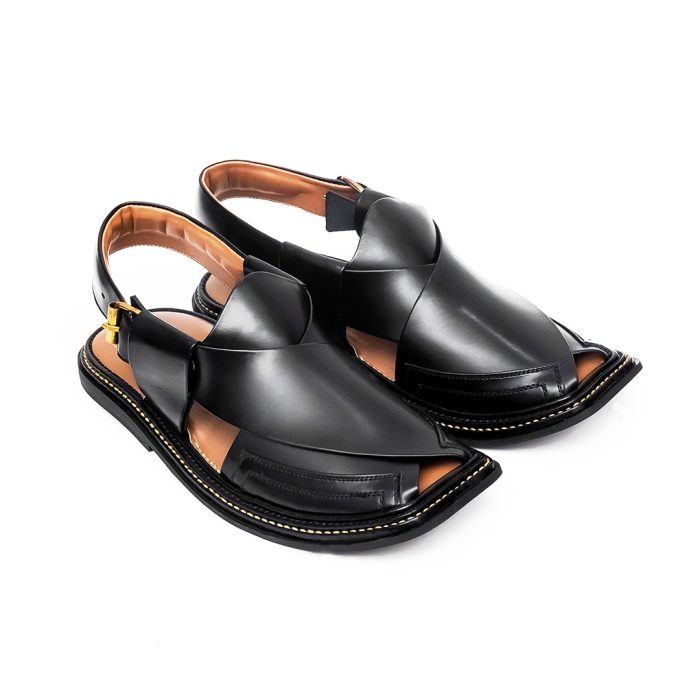 Black Smart Zalmi Chappal – 09275