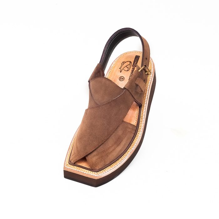 Brown Suede Kaptaan Chappal - 092105