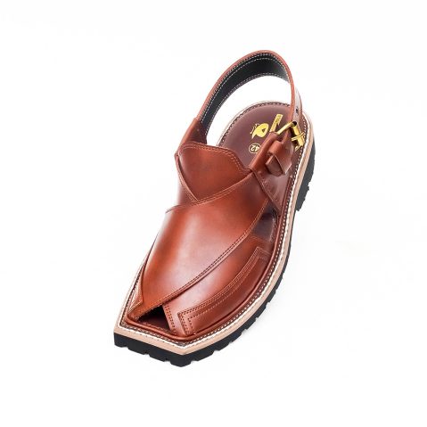 Mustard Peshawari Chappal with Vibram Sole - 09278