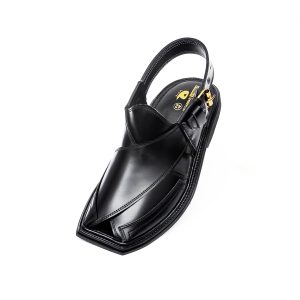 Black Charsadda Chappal - 092215
