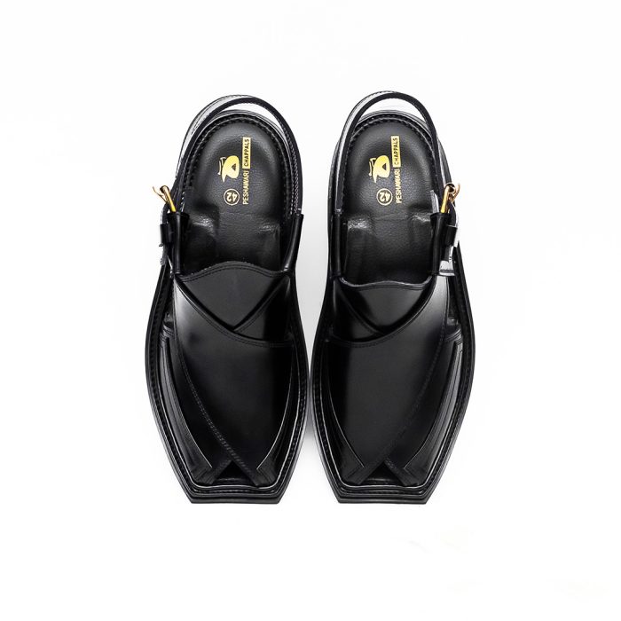 Black Charsadda Chappal - 092215