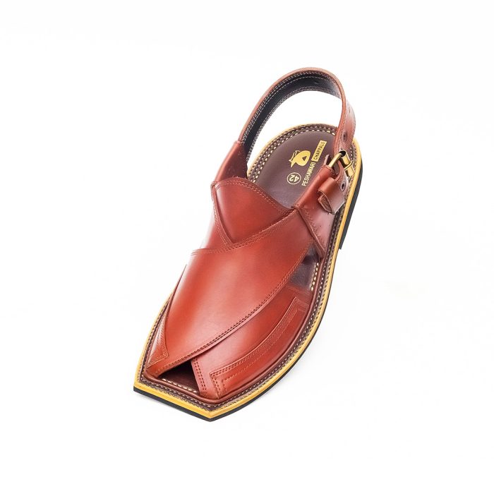 Handmade Mustard Charsadda Chappal - 092316