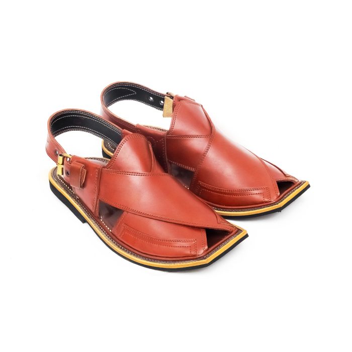 Handmade Mustard Charsadda Chappal - 092316