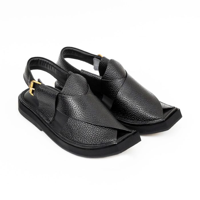 Kaptaan Chappal Black Doted – 09272