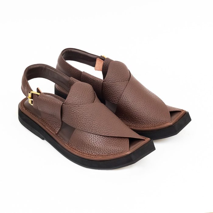Kaptaan Chappal with Brown Doted – 09265
